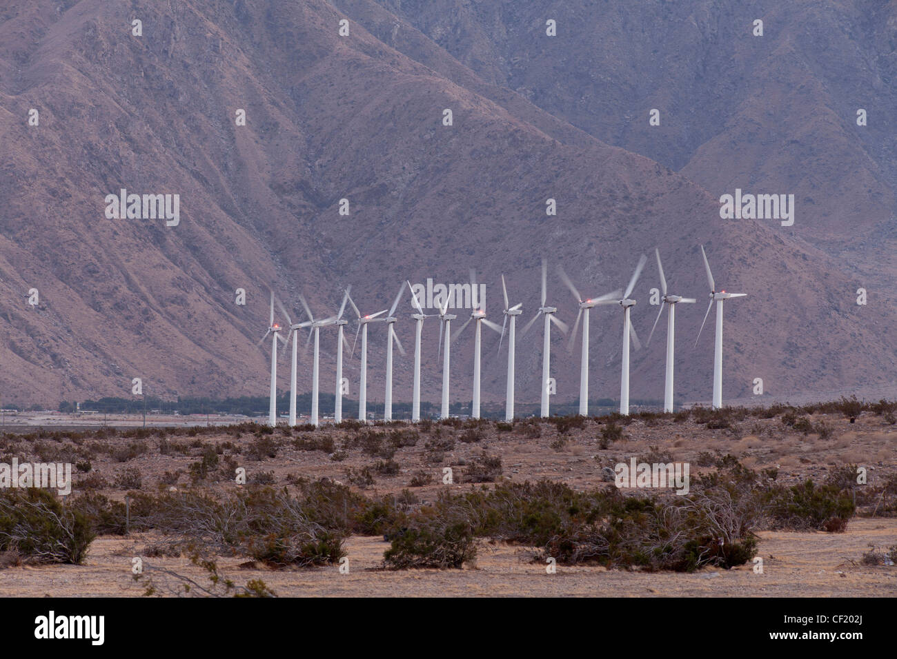 Wind Farm, Cabazon Area, California Stock Photo Alamy