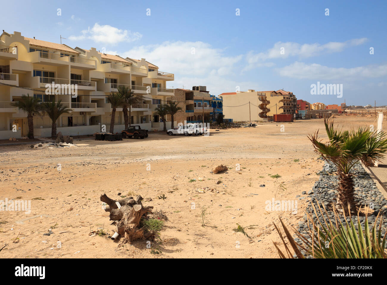 Apartments in new tourist property development on the outskirts of the  capital city of Sal Rei, Boa Vista, Cape Verde Islands Stock Photo - Alamy