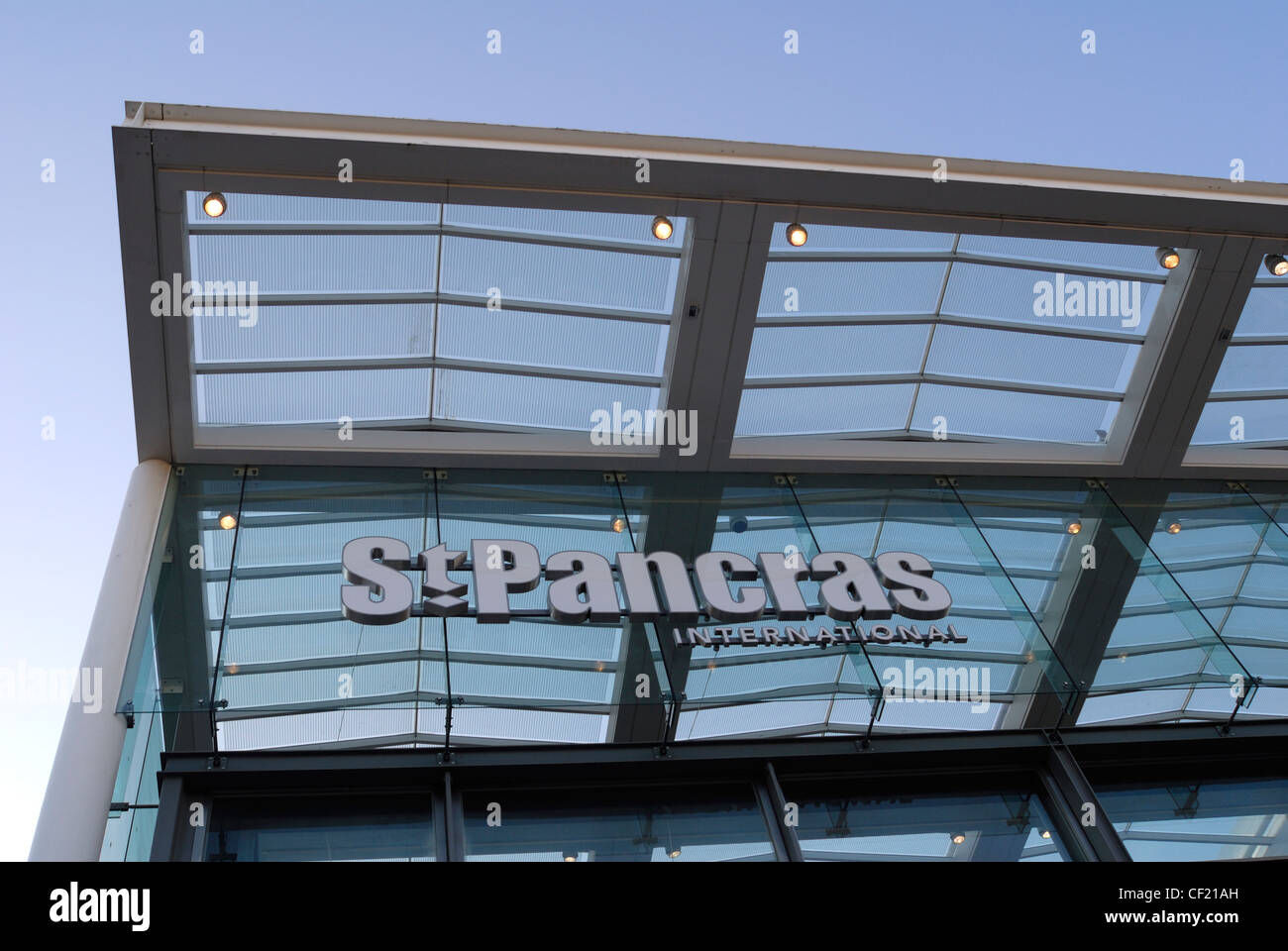 The new front of the St Pancras International station in London. Stock Photo