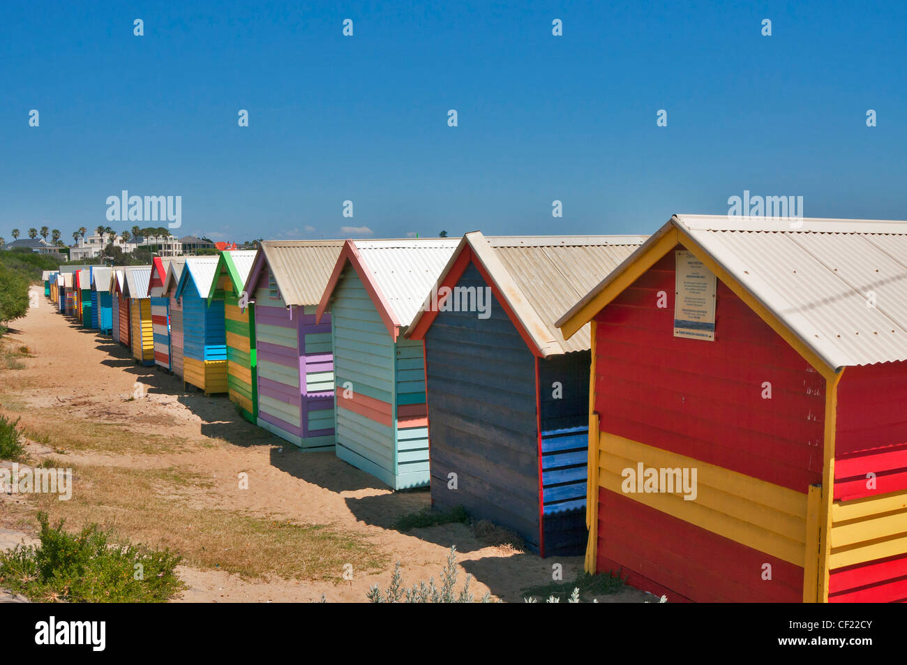 Beach Huts Brighton Beach Melbourne Victoria Australia Stock Photo Alamy
