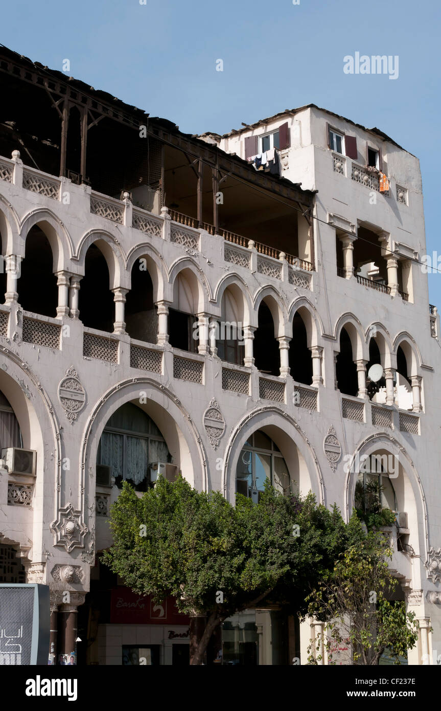 Wealthy Shopping district of Korba Heliopolis Cairo displaying a mix of Oriental & European