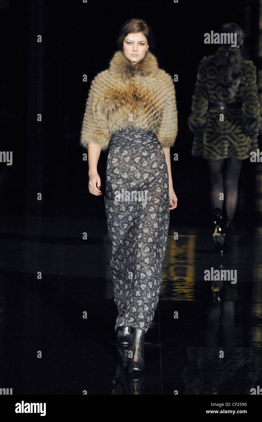 Biba London Ready to Wear Autumn Winter Model Eva Poloniova wearing