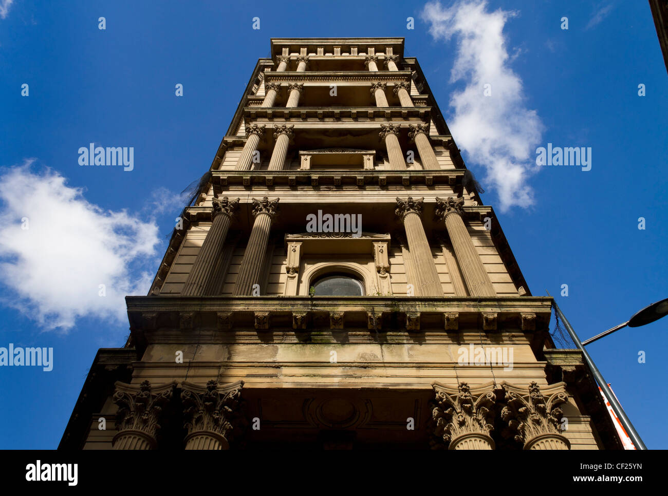 Law Russell Warehouse, built 1873 in Vicar Lane, Little Germany, Bradford. Stock Photo