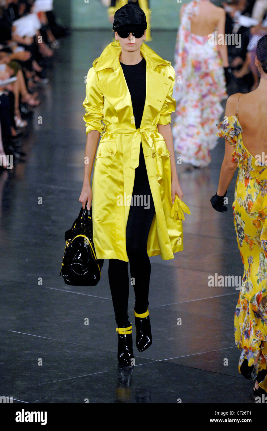 Bright Yellow Taffeta Dress