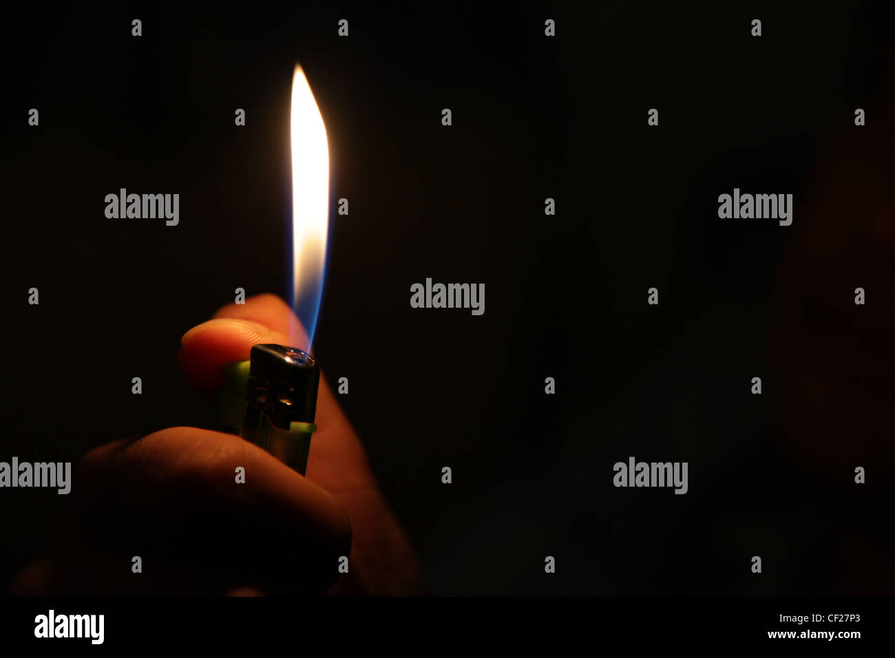 Lighter flame Stock Photo Alamy