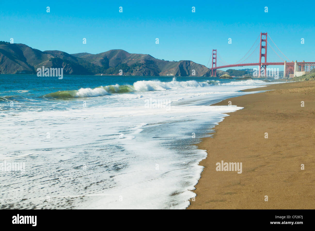 Golden Gate Bridge From Baker Beach; San Francisco California United ...