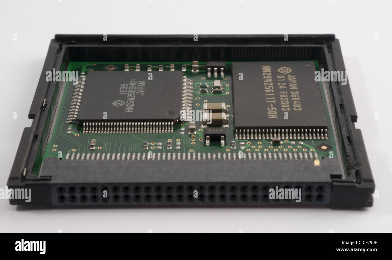 Compact flash memory card Stock Photo Alamy