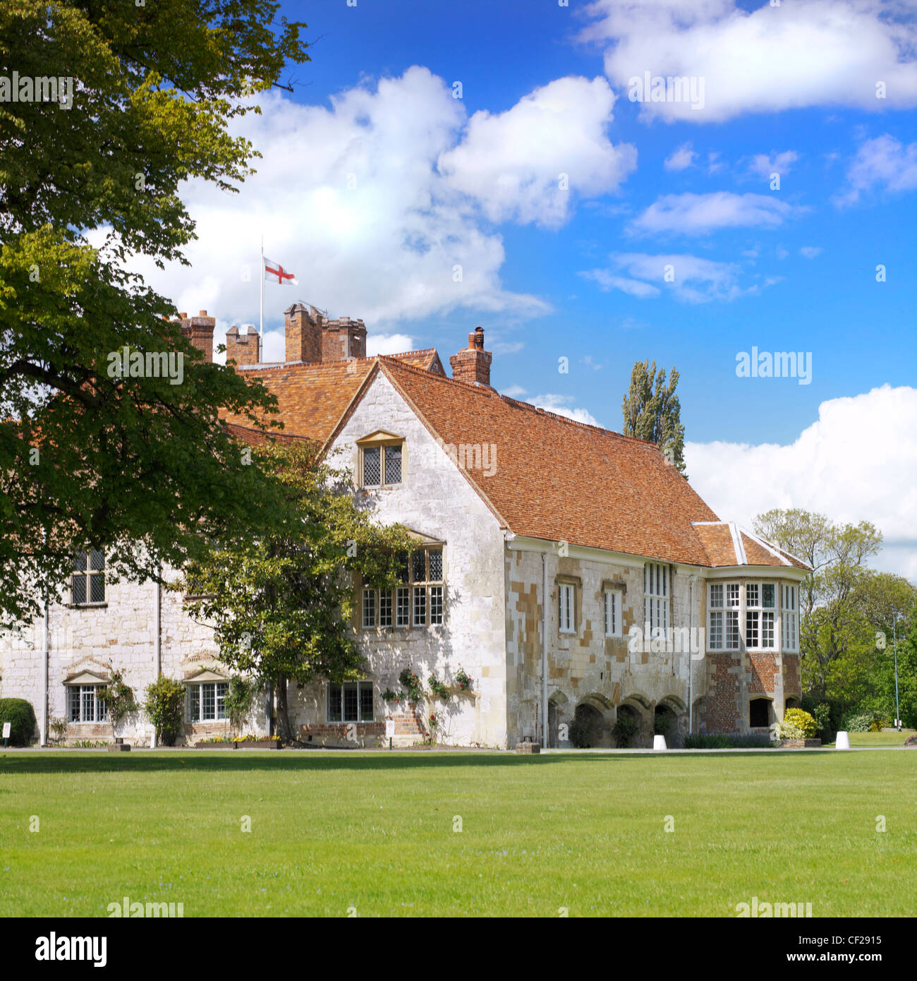Bisham Abbey. This manor house was built around 1260 as a community house for the Knights Templar. Stock Photo