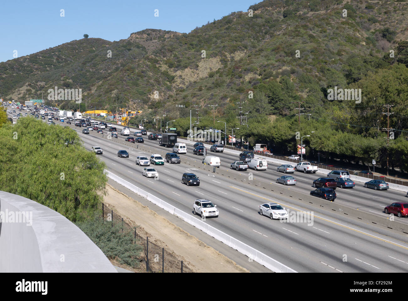 405 Freeway, Los Angeles, California USA Stock Photo