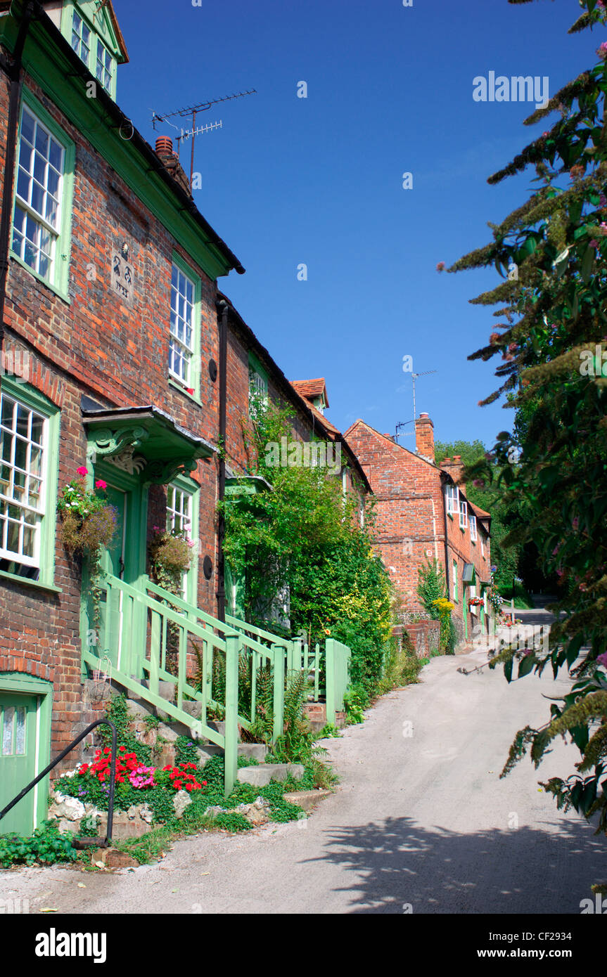 Traditional cottages at Church Lane in West West