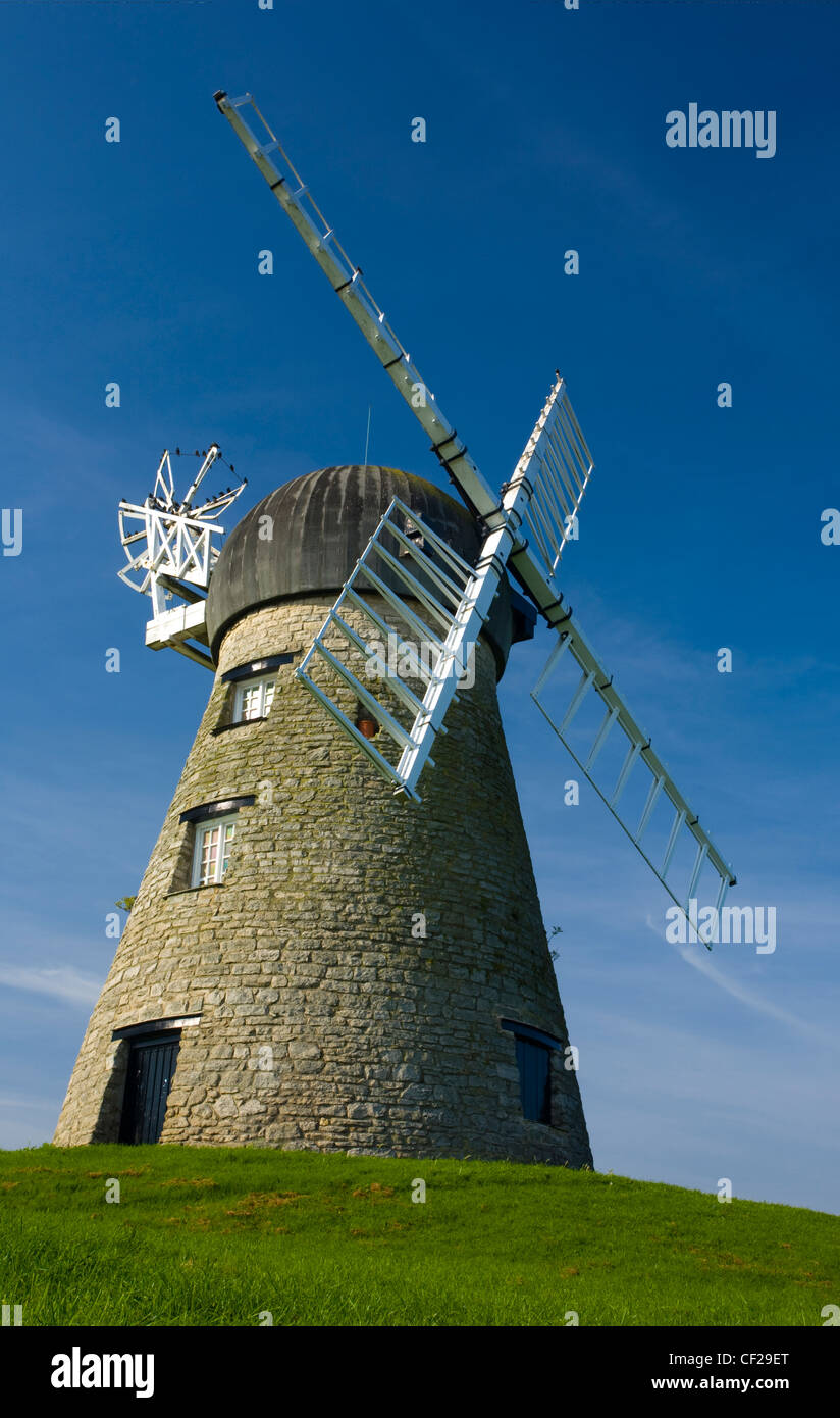 The well preserved Whitburn Windmill, situated in an residential estate in the South Tyneside village of Whitburn. Stock Photo
