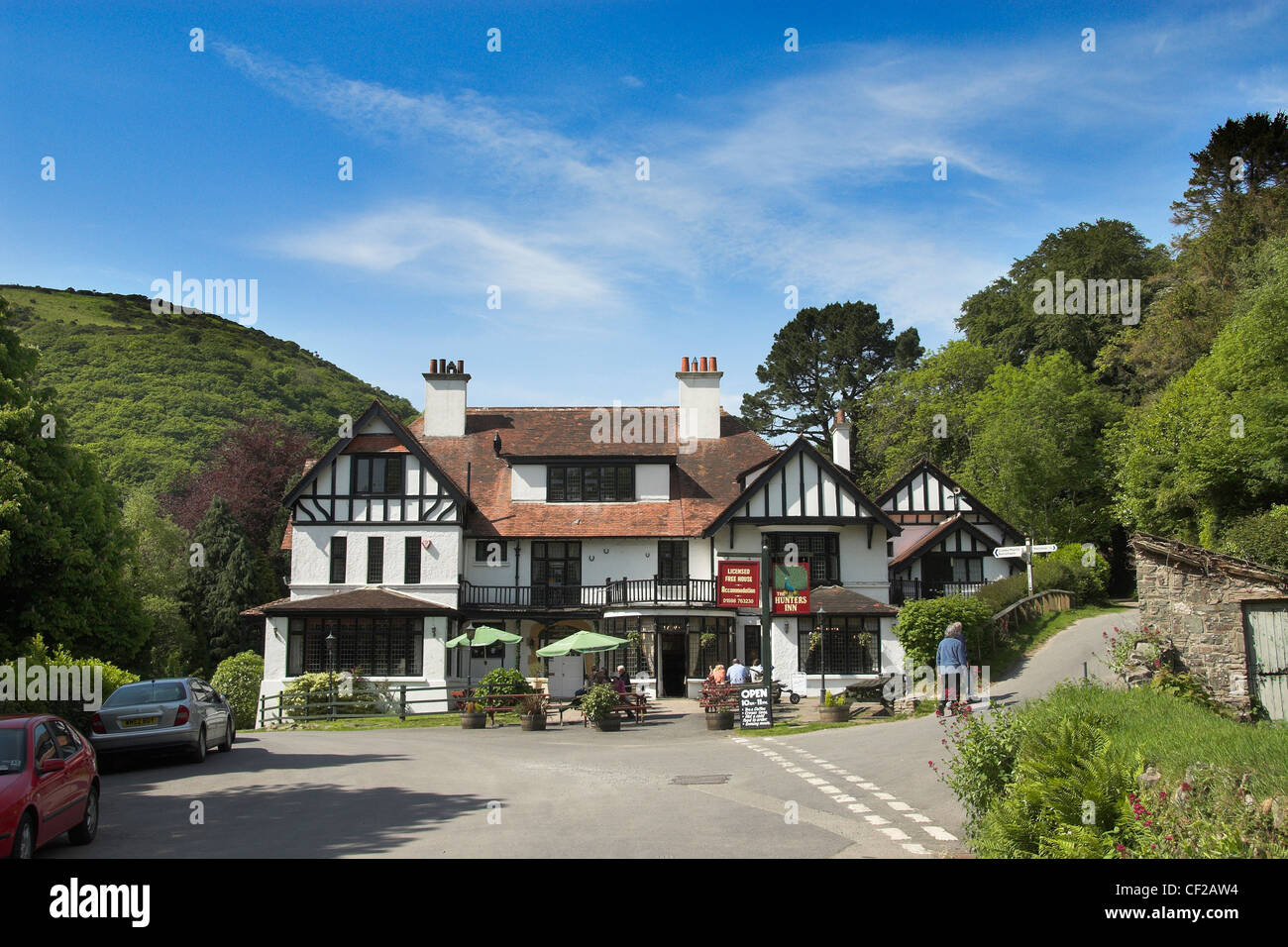 'Hunters Inn' historic coaching Inn at Heddon Valley. Stock Photo