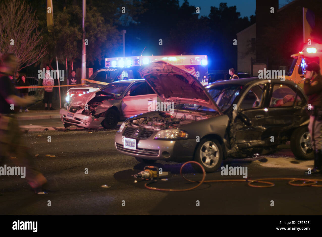 Car Accident Night Usa High Resolution Stock Photography And Images Alamy