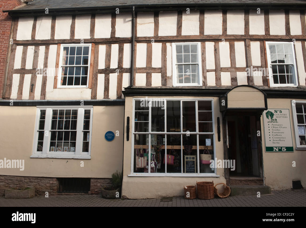 Shops in Bromyard Stock Photo Alamy