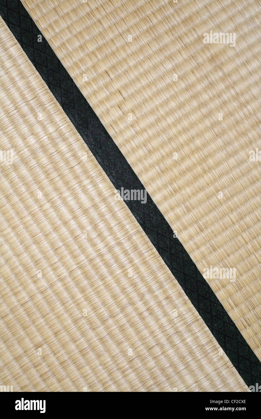 Japanese Tatami Mat Floor Texture . Stock Image - Image of detail