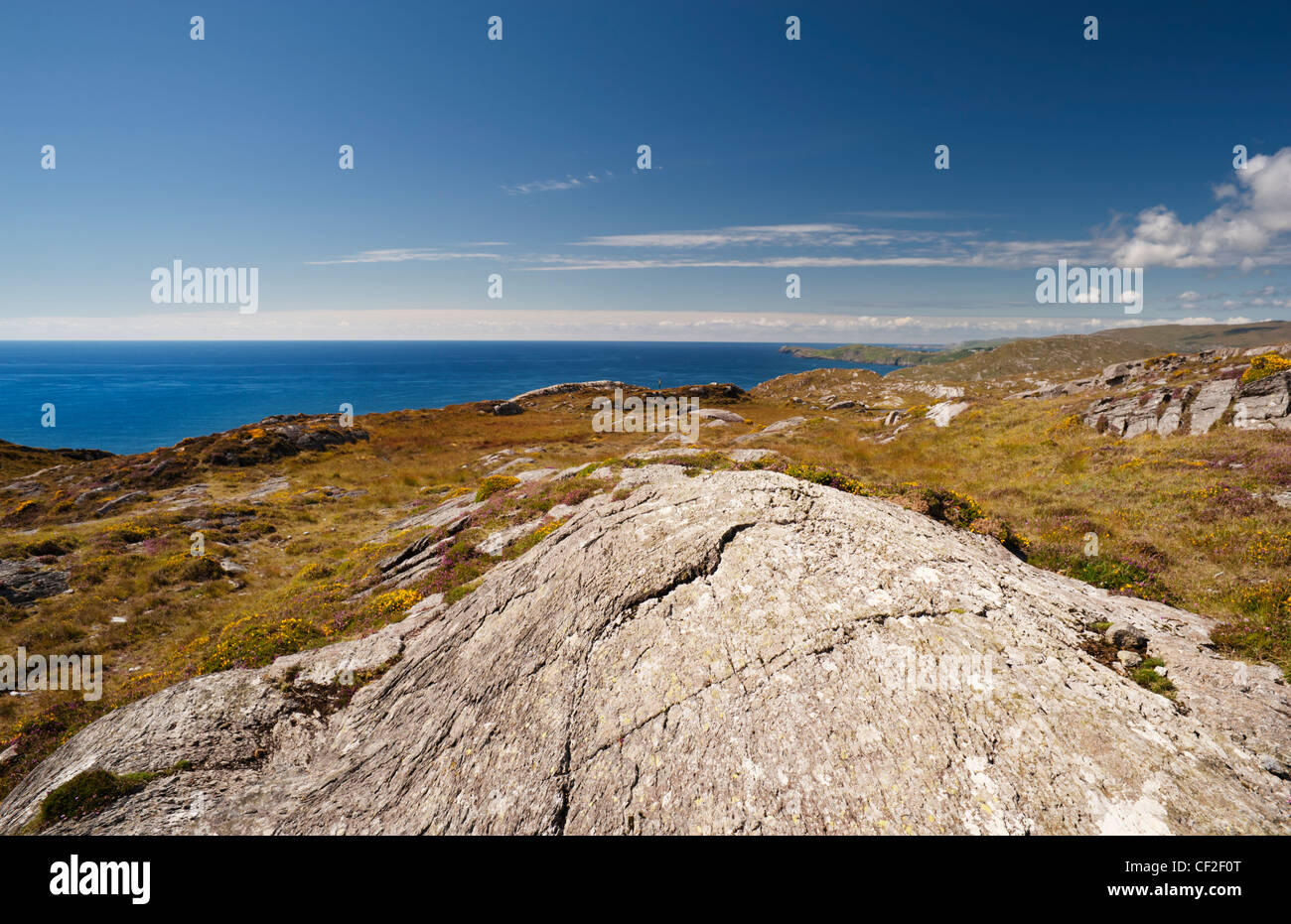 The Atlantic Ocean from Bere Island, Beara, County Cork, Ireland, with