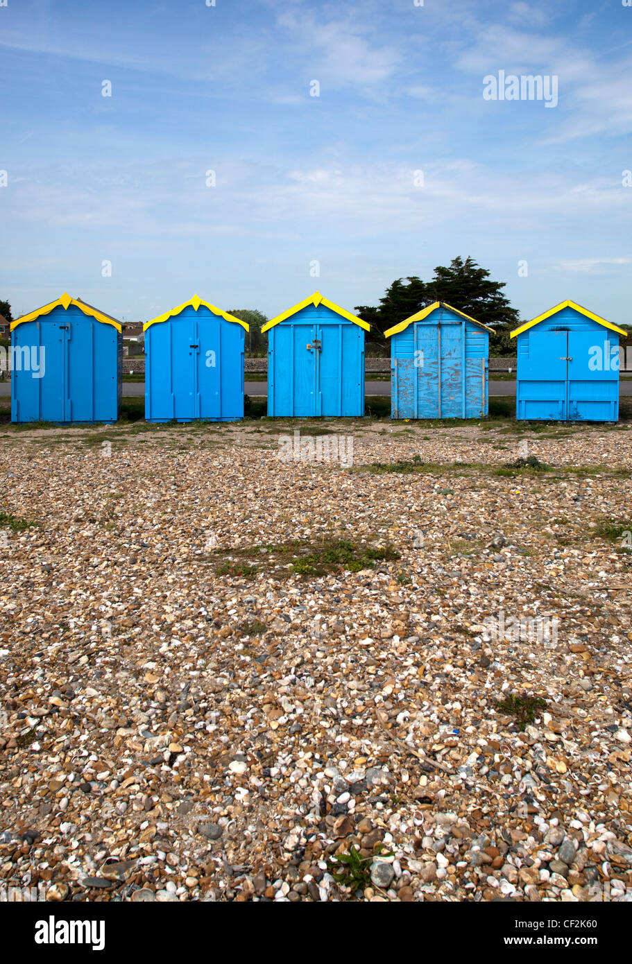 Beach Huts at Littlehampton Stock Photo Alamy