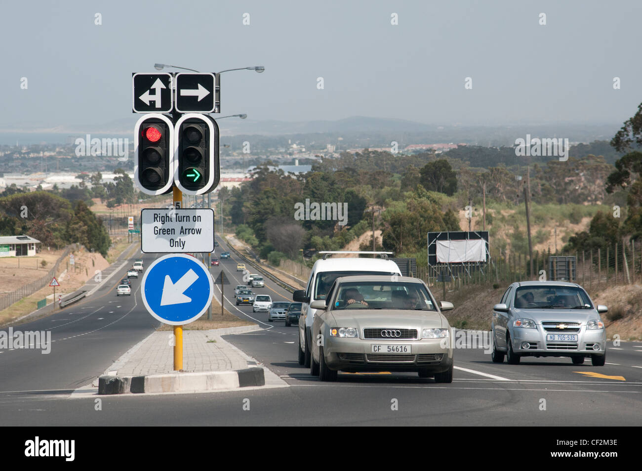 N2 Highway at Somerset West South Africa Stock Photo