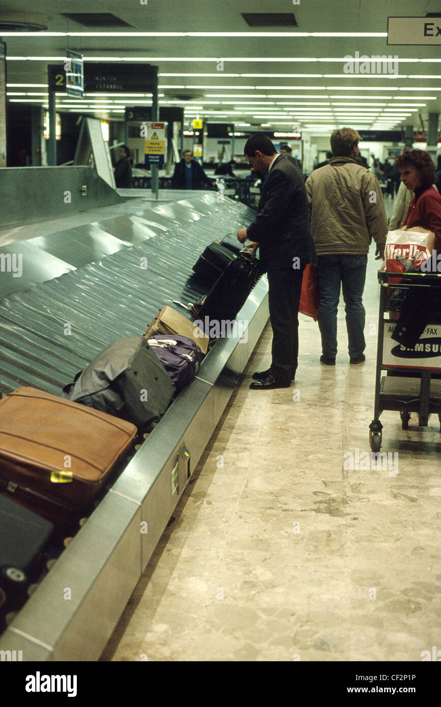 interior of airport baggage claim room Stock Photo Alamy