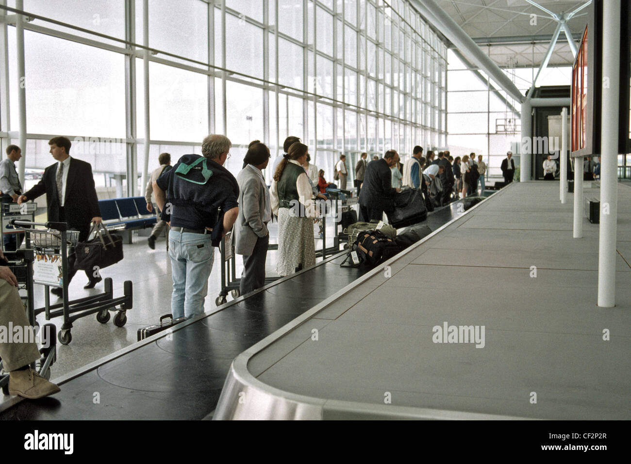 interior of airport baggage claim room Stock Photo Alamy