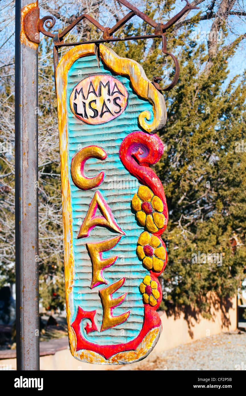 Historic houses in Madrid, New Mexico Stock Photo Alamy