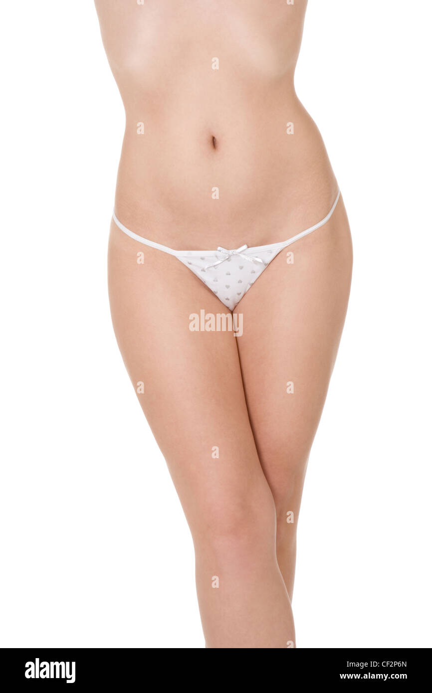 Torso of fashion model in sexy underwear Stock Photo