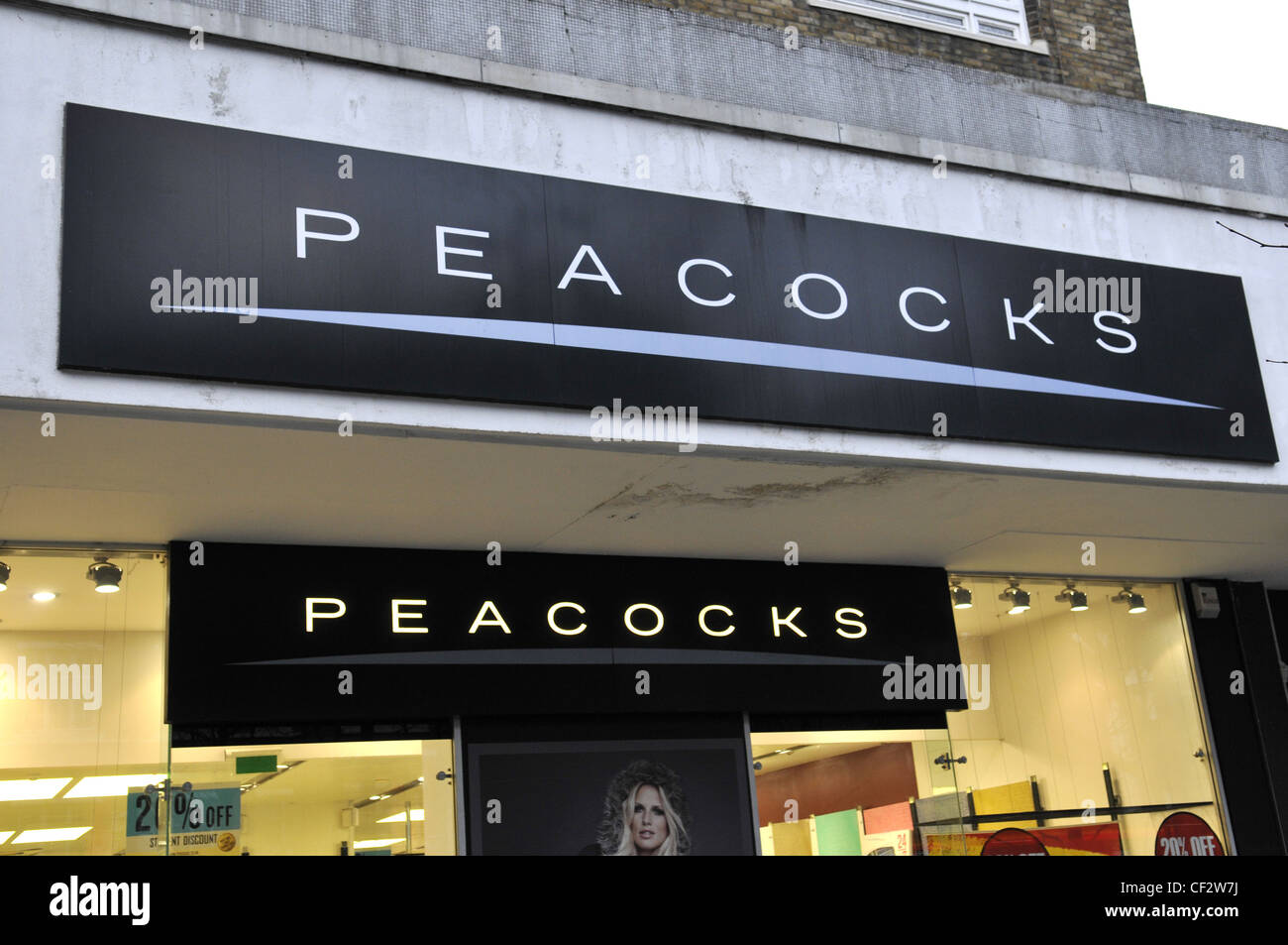 Peacocks shop logo hires stock photography and images Alamy