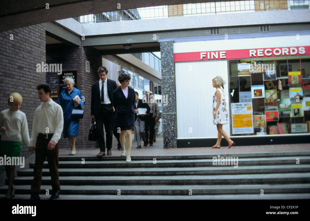 Iconic Image of Brighton Square, Brighton in the Sixties Stock Photo