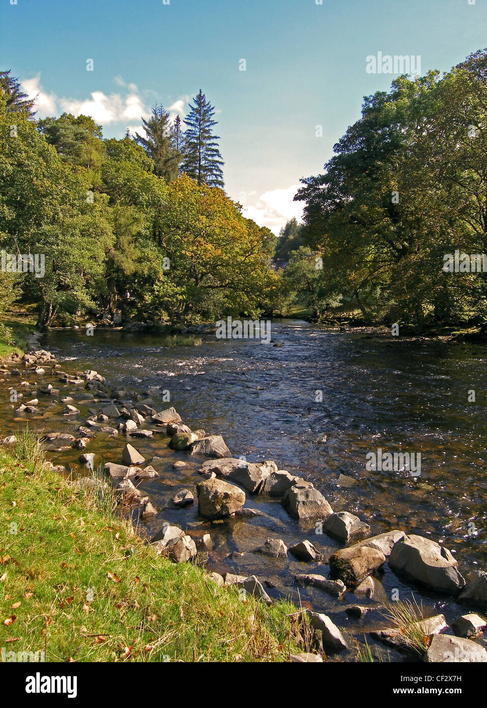 Gwydyr Forest Park, River Llugwy, in Betws-y-Coed, Caernarfonshire, Wales. Stock Photo