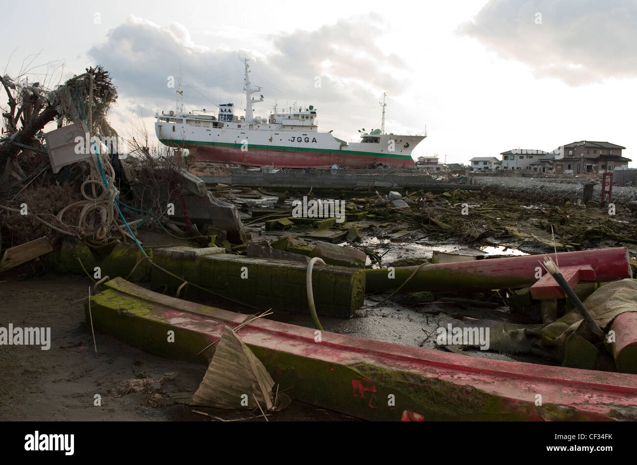 Japanese tsunami damage