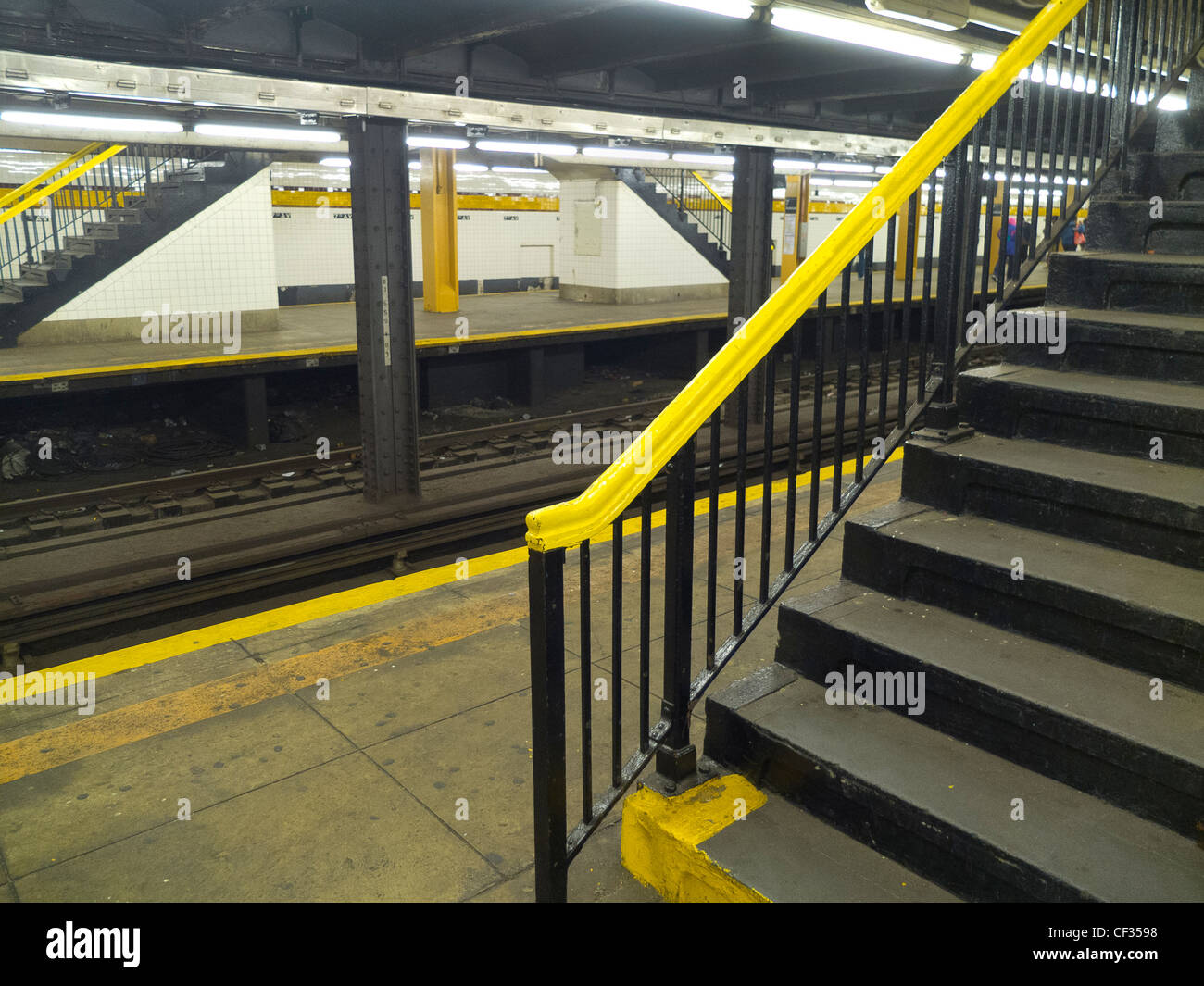 New York City subway station Stock Photo