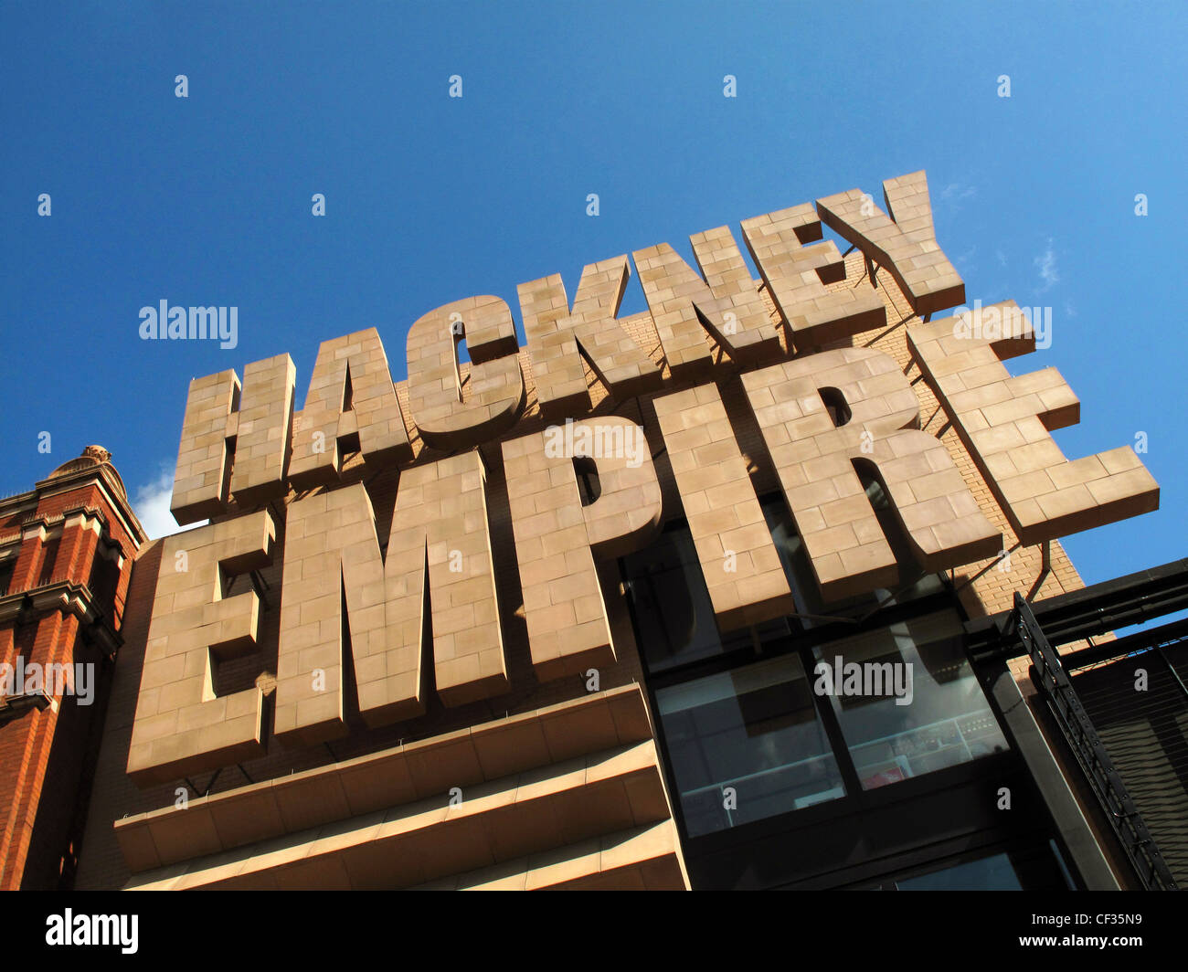Exterior of the Hackney Empire in Mare Street. Hackney Empire was built in 1901 and opened as a music hall. The venue offers hig Stock Photo