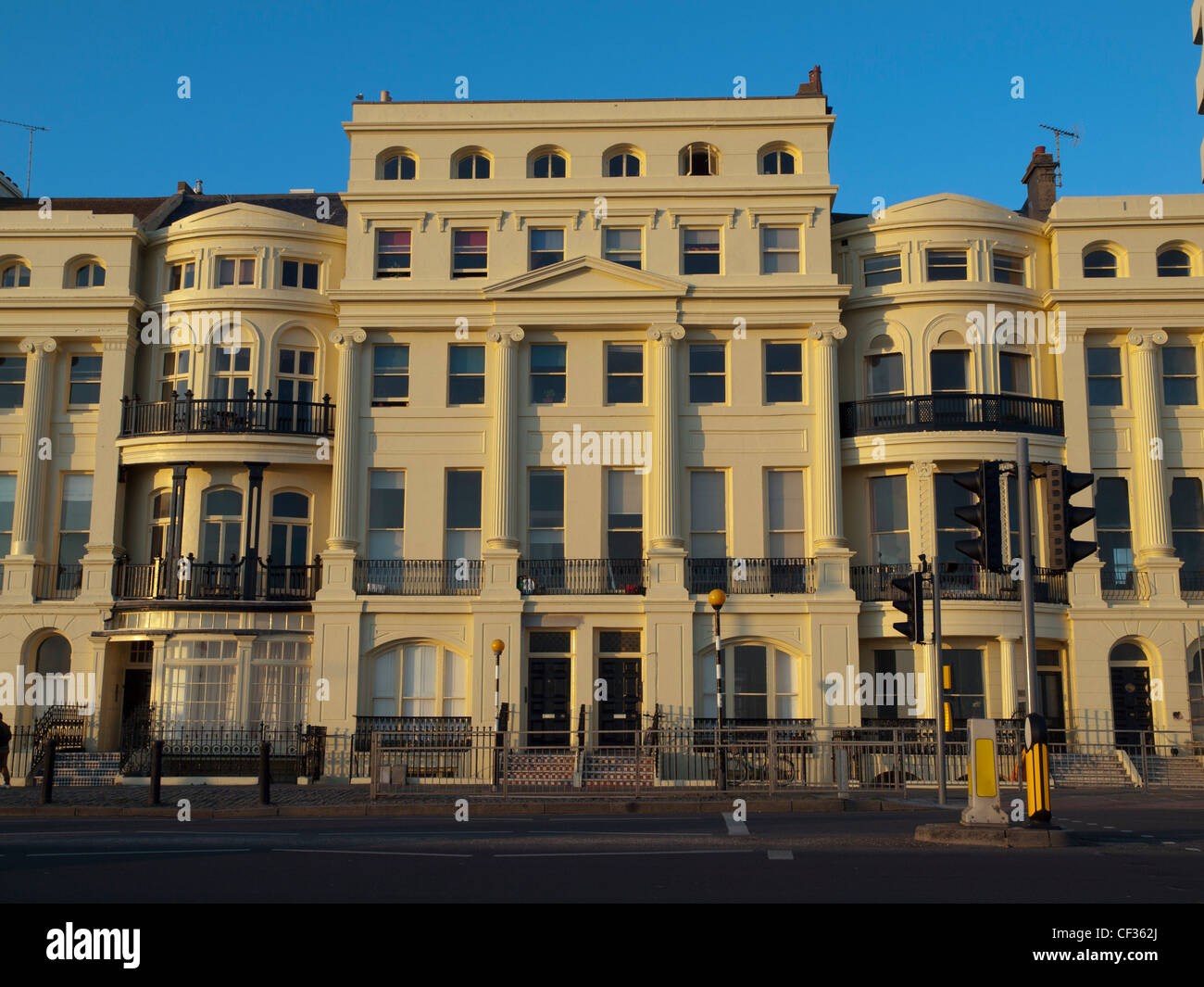 Brunswick Terrace, Brighton in evening sun Stock Photo Alamy