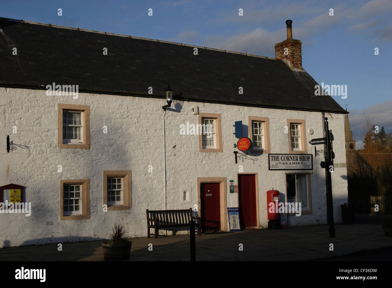 Rural post office and corner shop in Glamis village. Between 2000 and