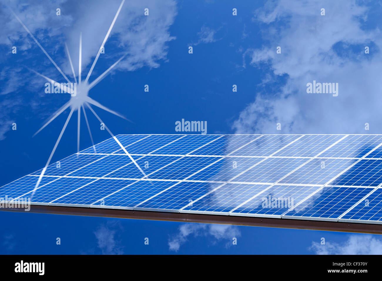 solar panels Stock Photo