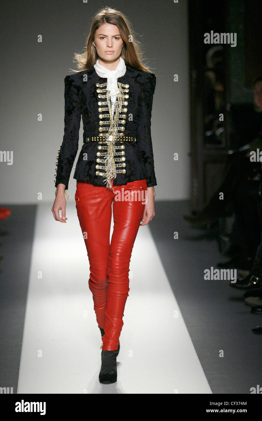 Balmain Paris Ready to Wear Autumn Winter Black jacket gold buttons Stock  Photo - Alamy