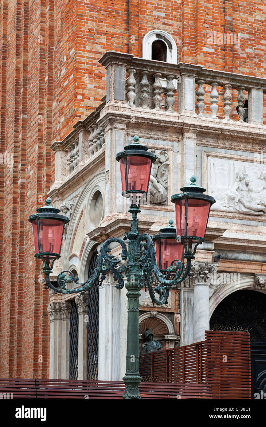 A Lampstand In St. Mark's Square; Venice Italy Stock Photo Alamy