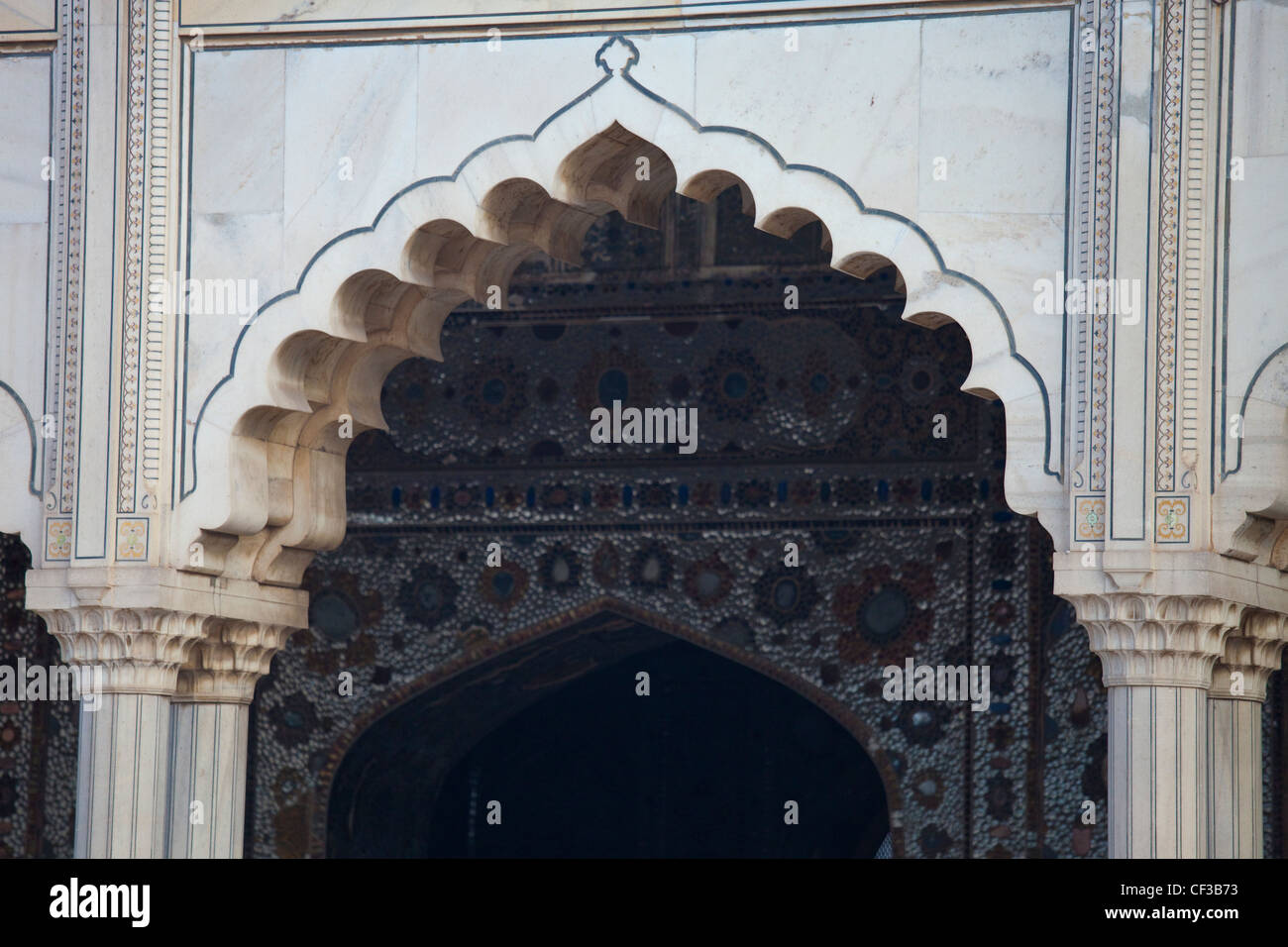 Sheesh Mahal or Palace of Mirrors, Lahore Fort, Lahore, Pakistan Stock