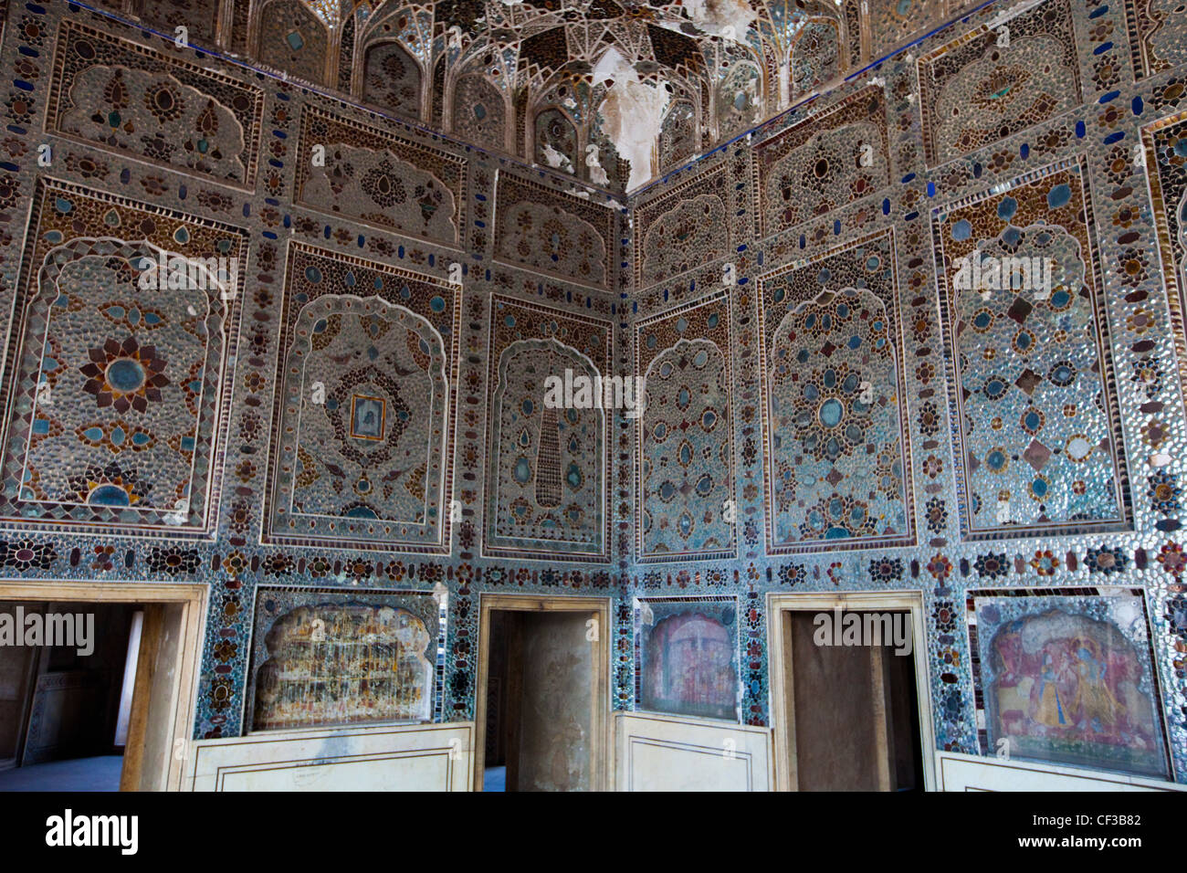Sheesh Mahal or Palace of Mirrors, Lahore Fort, Lahore, Pakistan Stock Photo