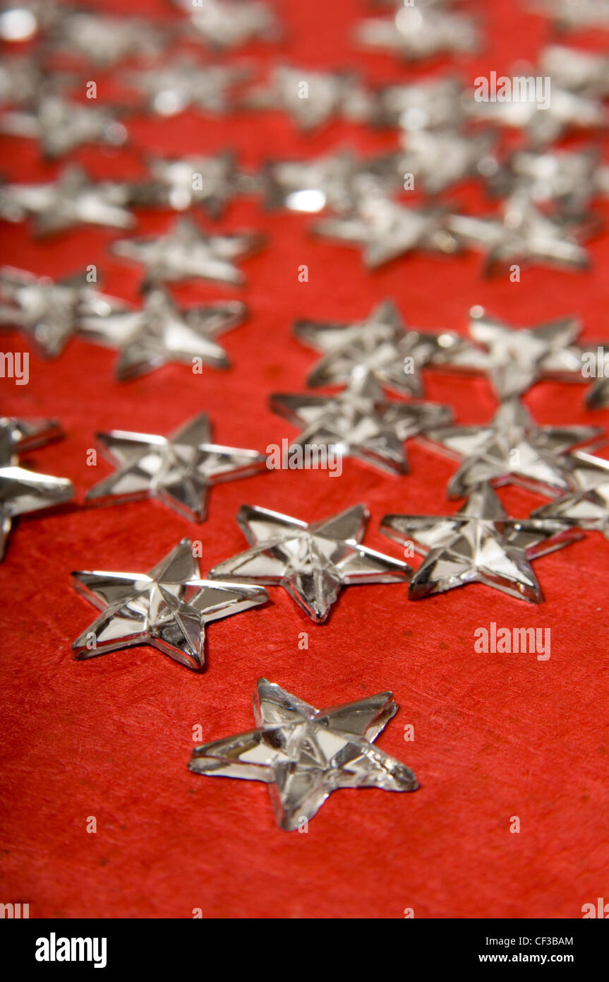 Silver Stars Background