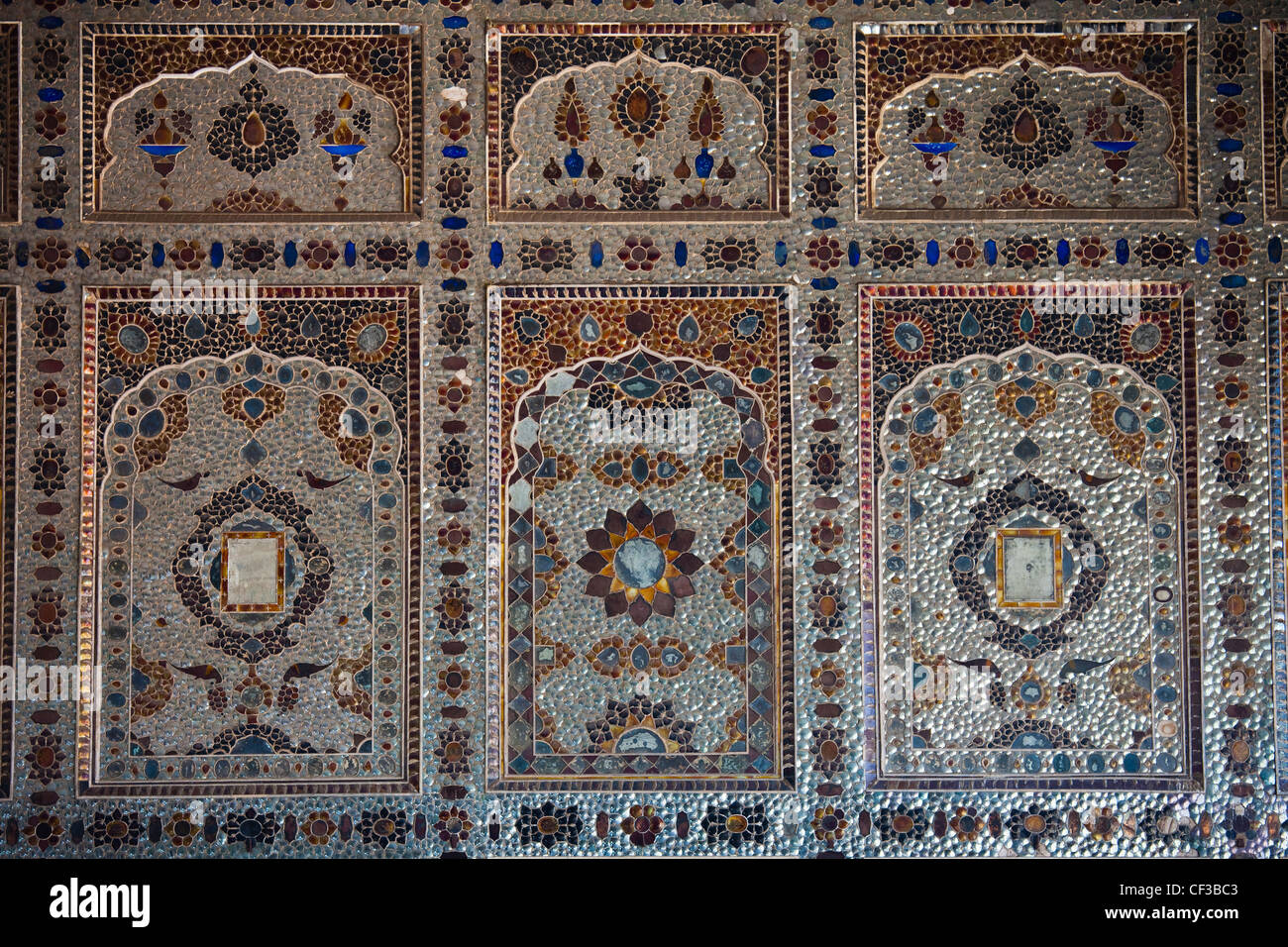 Sheesh Mahal or Palace of Mirrors, Lahore Fort, Lahore, Pakistan Stock