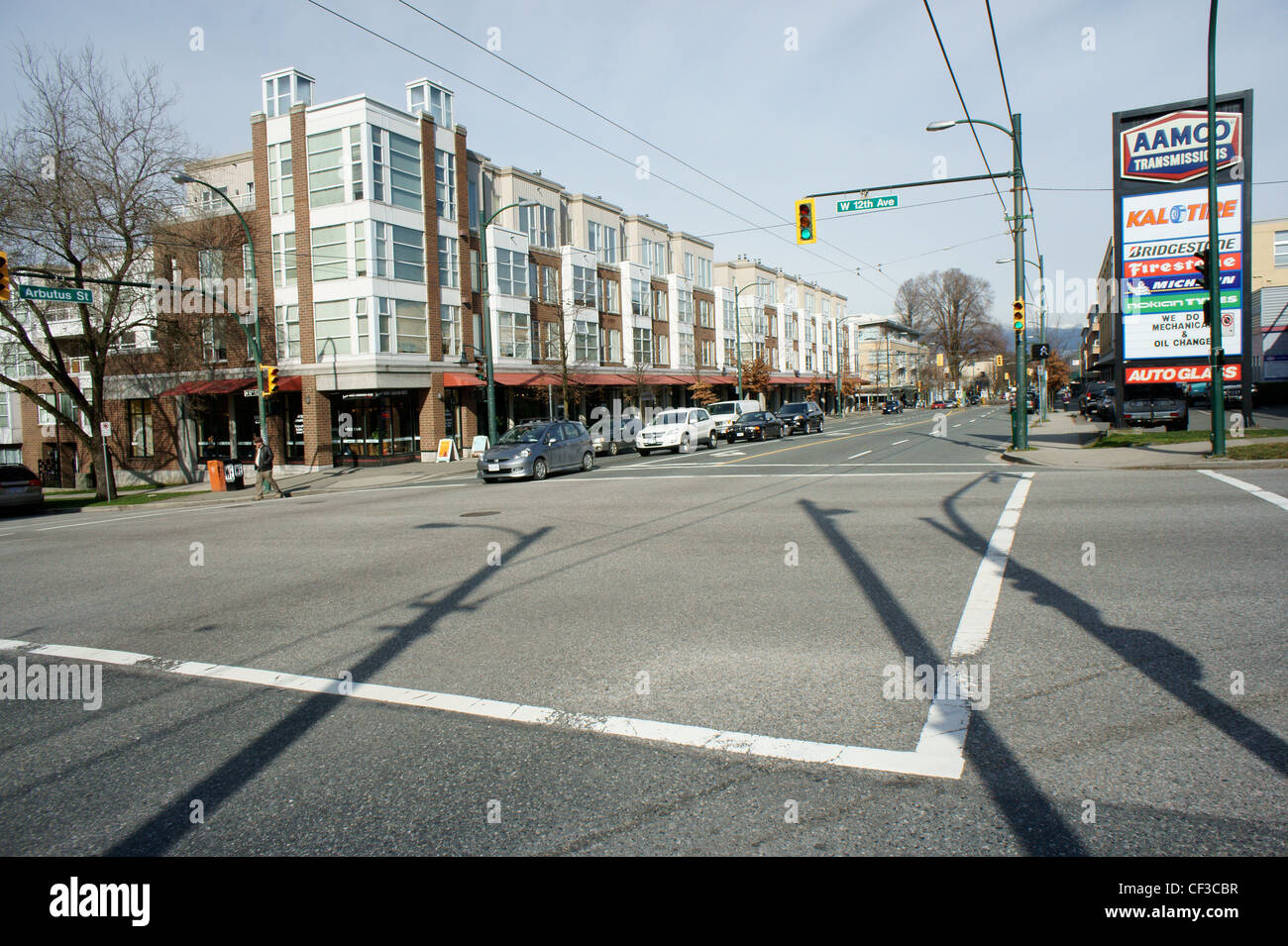 Corner of Arbutus Street and 12th Avenue in Vancouver, British Columbia
