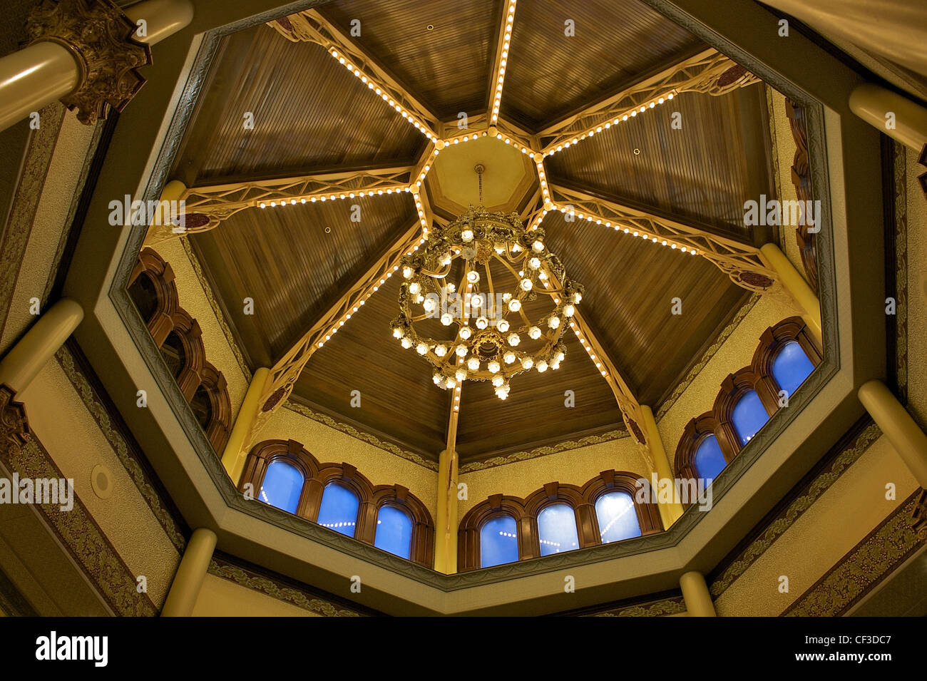 A chandelier from Le Figaro Opera House in Paris, now at Main Street Station casino in downtown Las Vegas Stock Photo