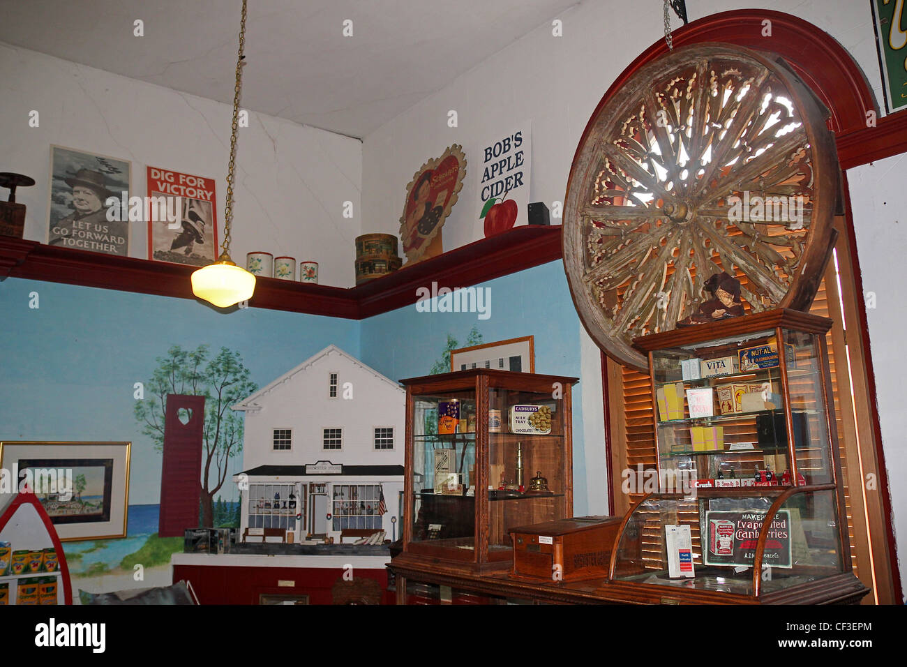 Inside the Brewster Store, which was built as a church in 1852, and