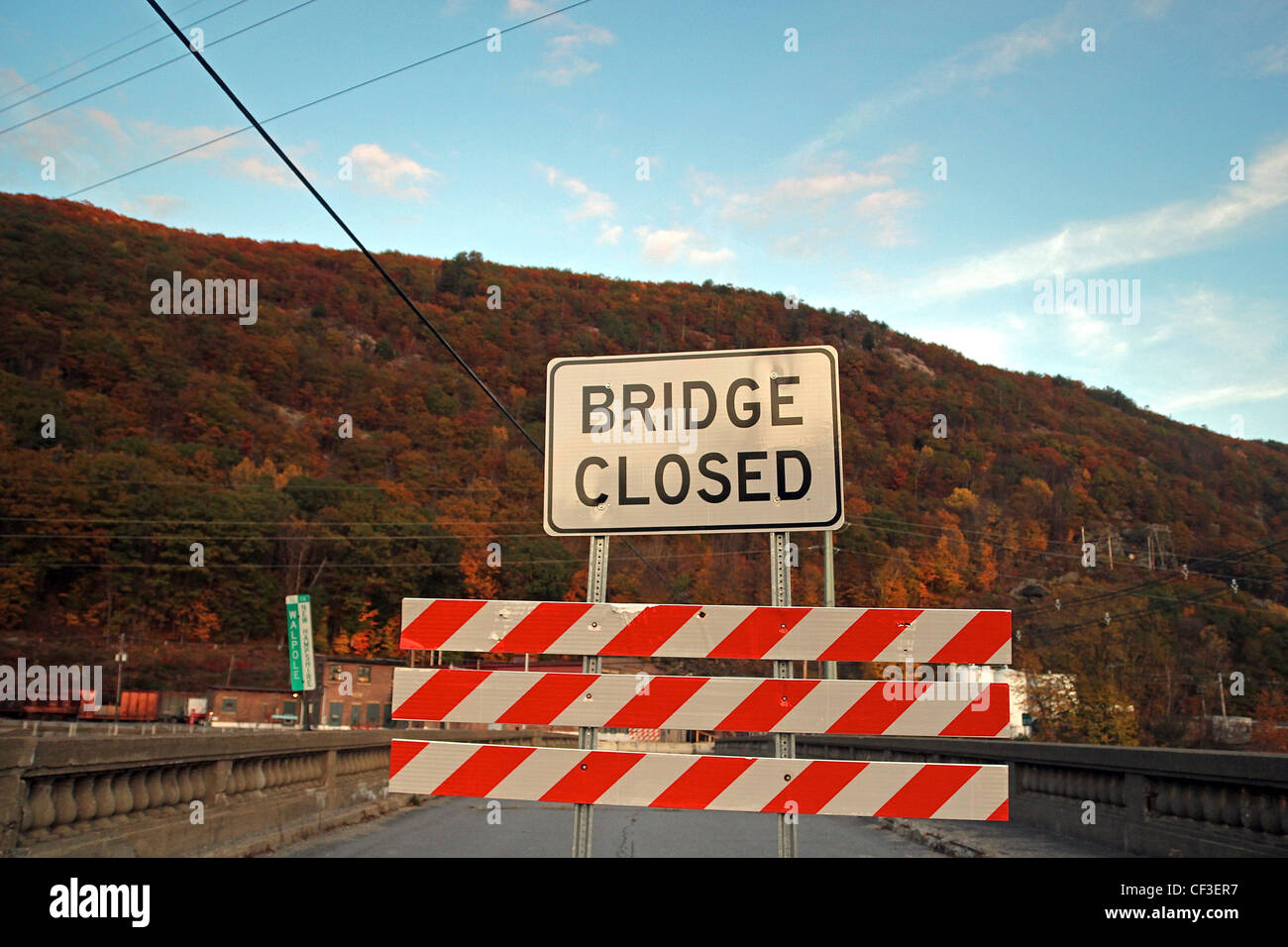 Closed bridge near Bellows Falls, Vermont and Walpole, New Hampshire