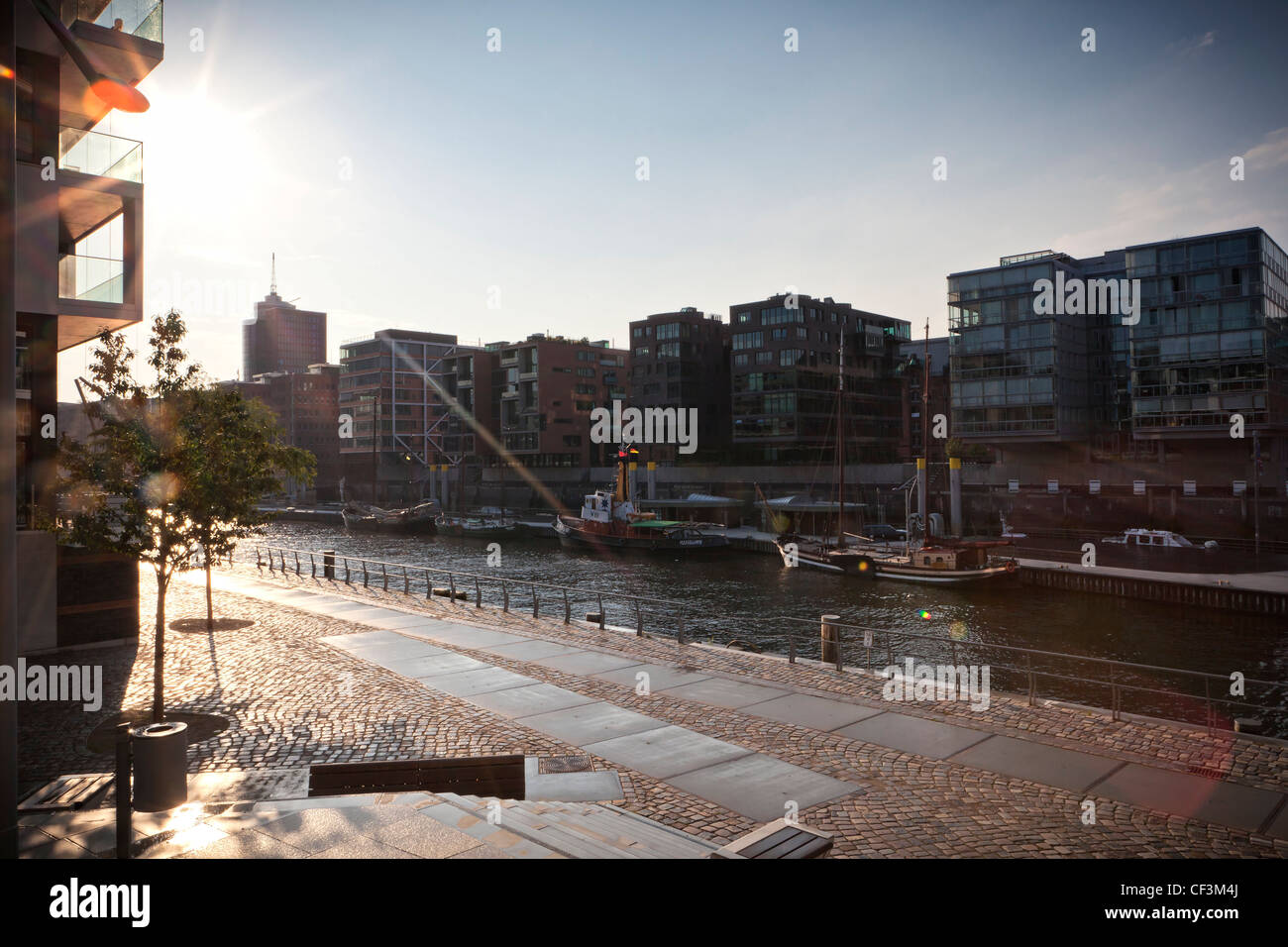Buidlings at Sandtorkai, HafenCity, Hamburg, Germany, Europe Stock Photo