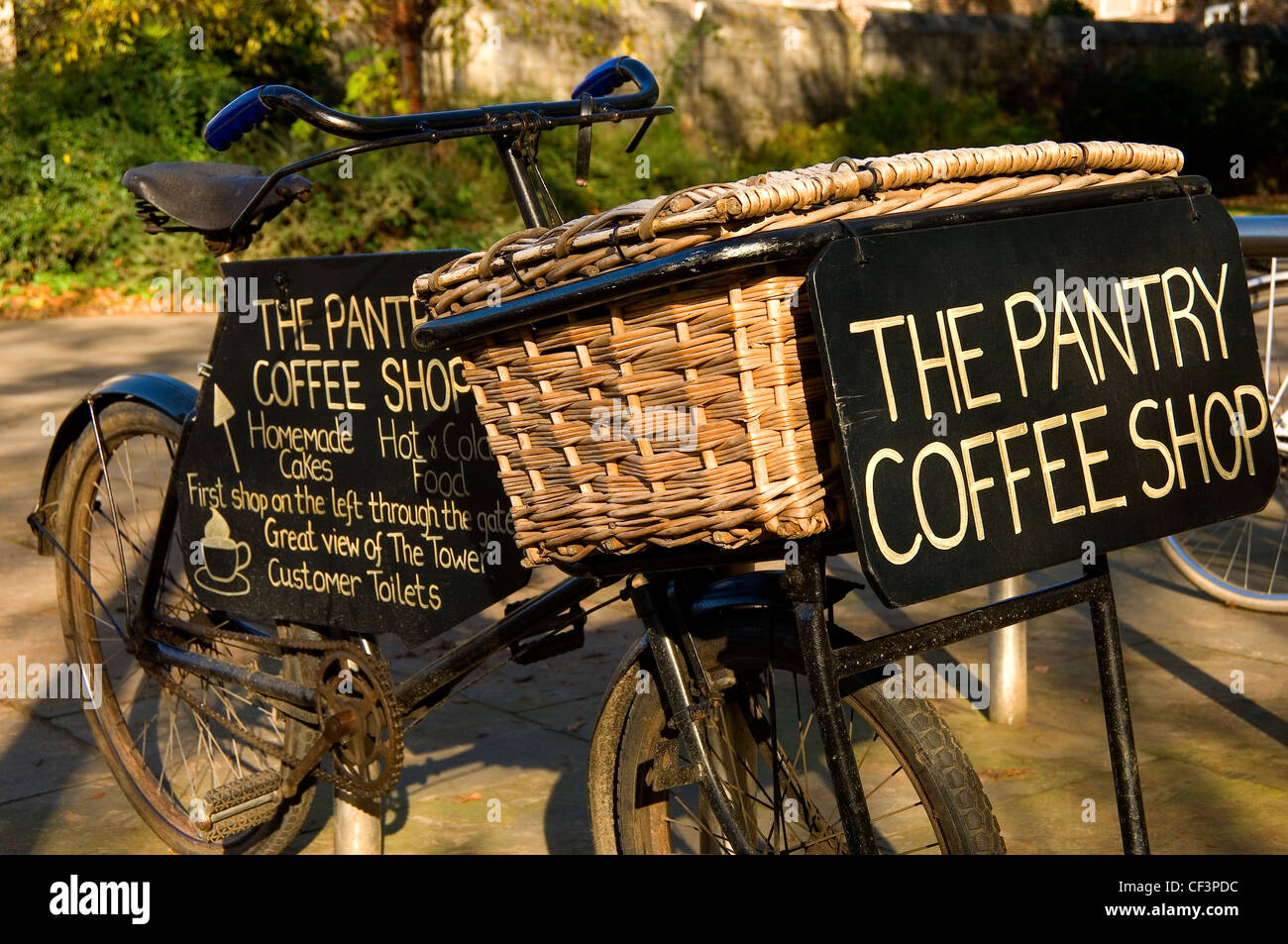 An Old Delivery Bicycle In St Georges Park Advertising The Pantry