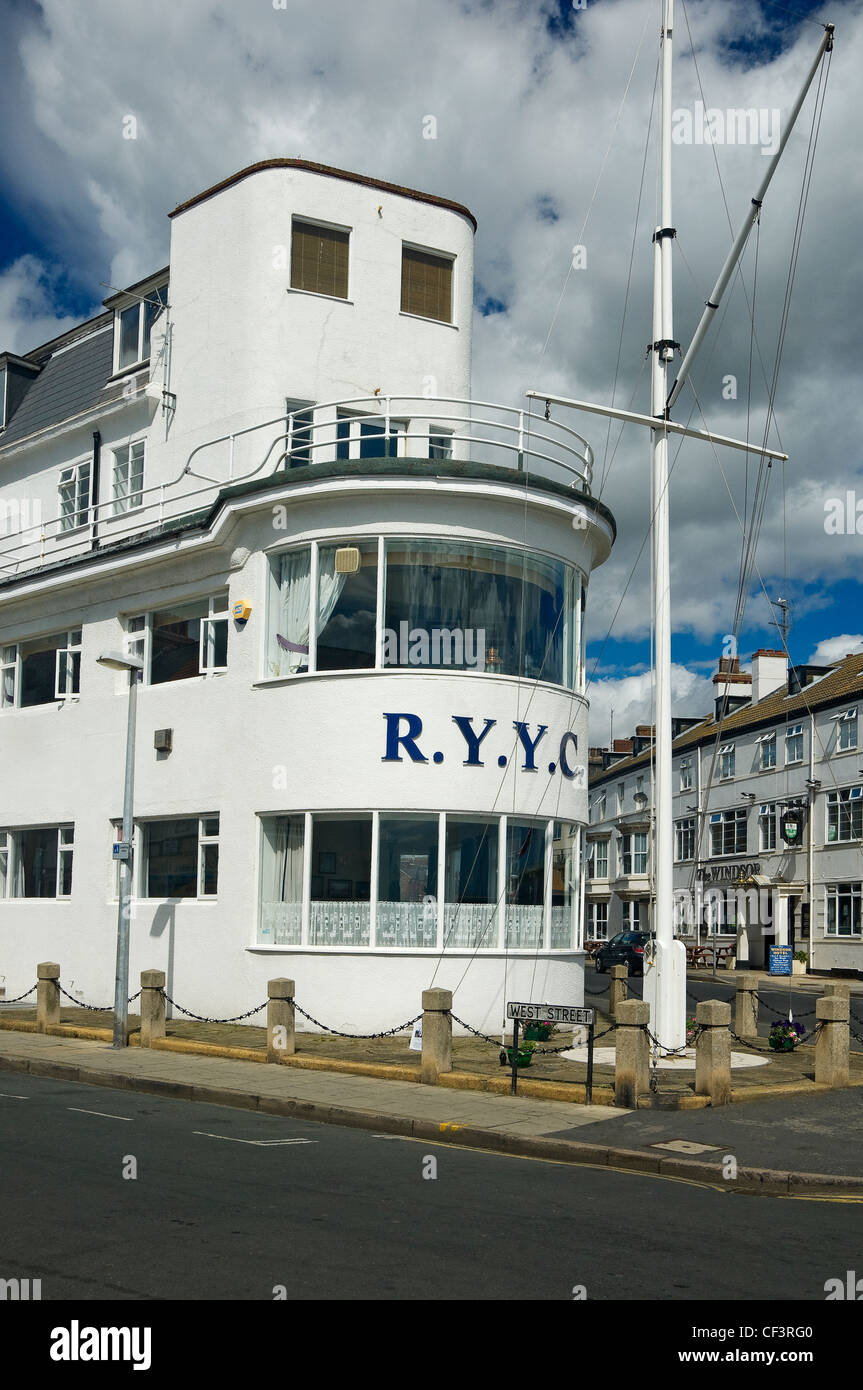 Exterior of the Royal Yorkshire Yacht Club in Windsor Crescent Stock