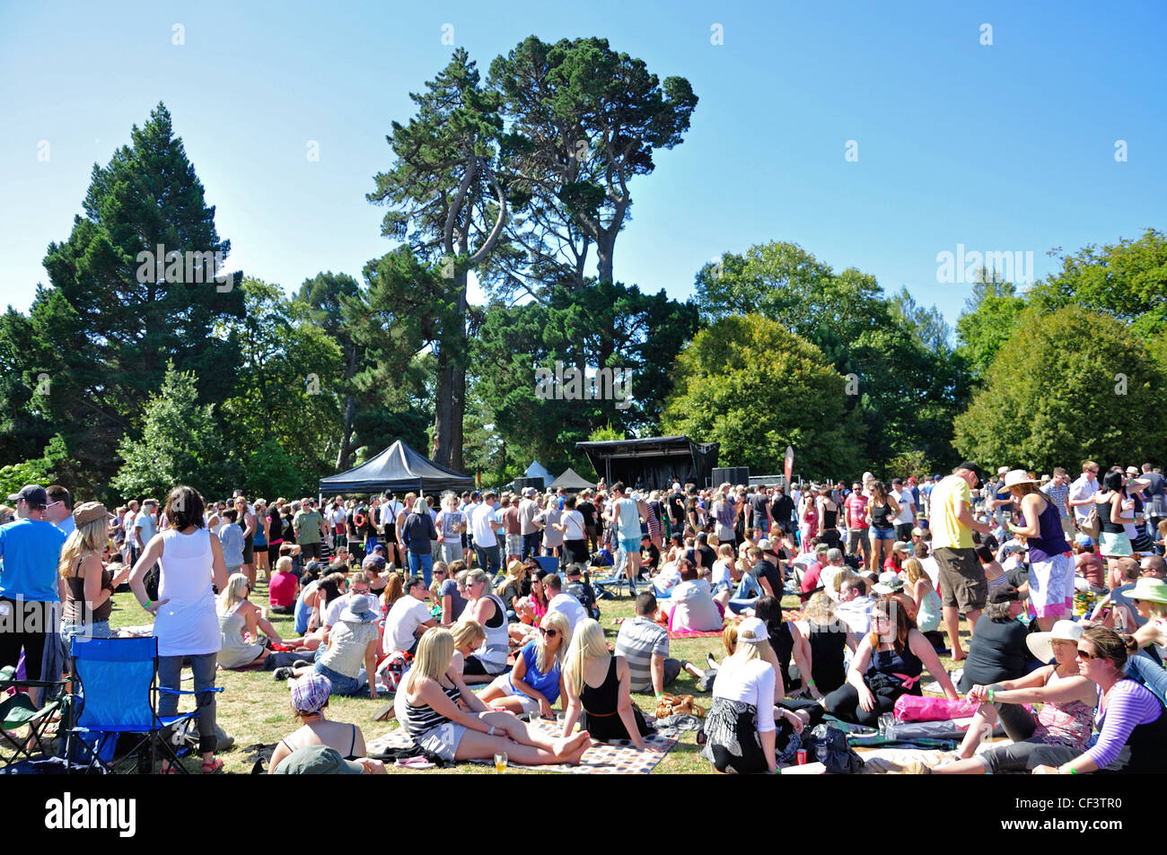 The Great Kiwi Beer Festival, Hagley Park, Christchurch, Canterbury District, New Zealand Stock Photo
