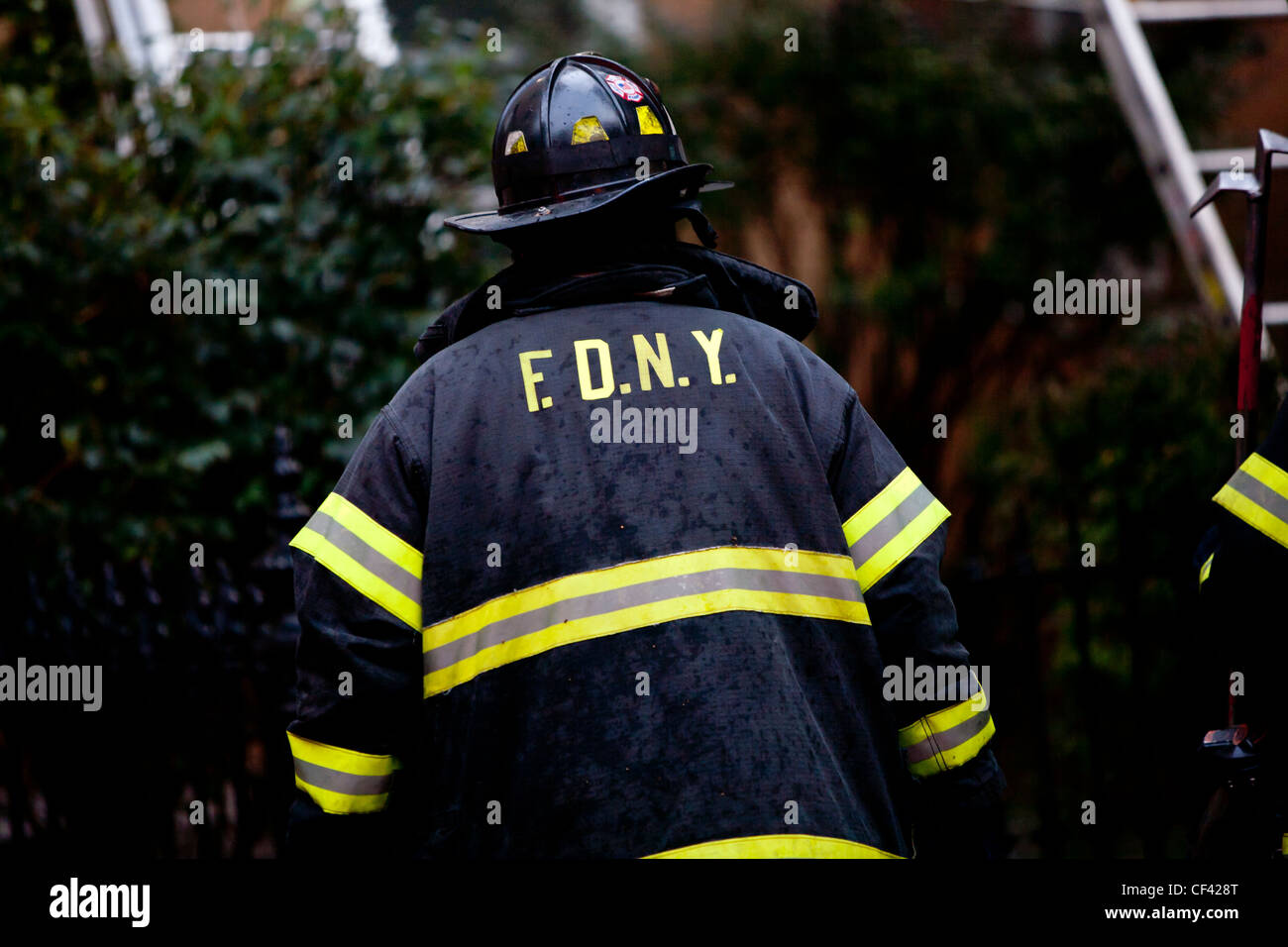 New York City Fireman Stock Photo